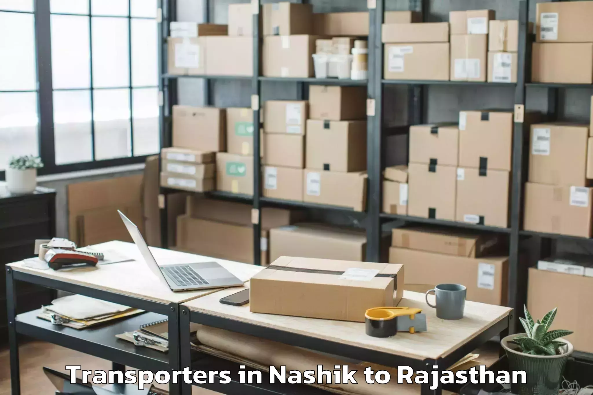 Professional Nashik to Udaypur Transporters